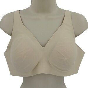 KNIX Womens Extra Large XL V Neck Revolution Bra Solid Dune Wireless Lined NEW